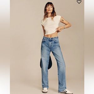 Reformation Val 90s Midrise Straight Jeans in Colorado